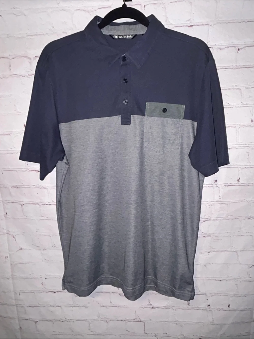 Travis Mathew Two-Tone Polo Shirt men’s size M - Picture 1 of 7